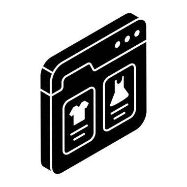 Alışveriş sitesinin eşsiz tasarım simgesi