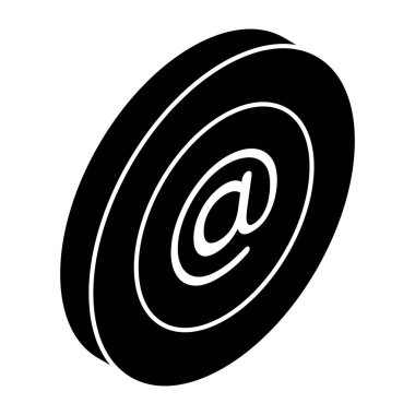 Arroba 'nın katı Vektör tasarımı