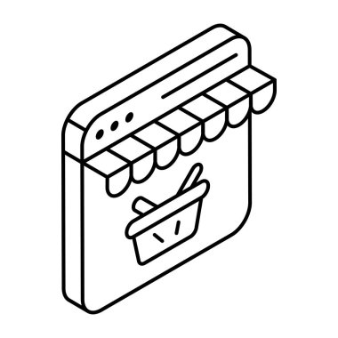 Web mağazasının mükemmel tasarım simgesi