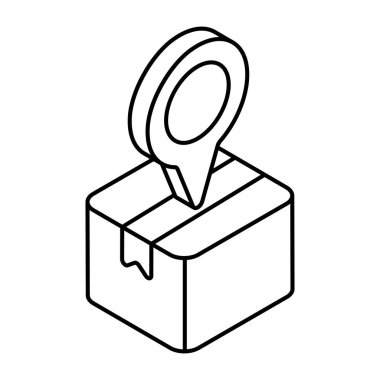 Modern design icon of parcel tracking 