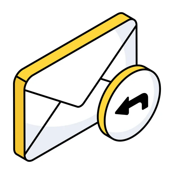 Trendy Vector Ontwerp Van Mail Reply — Stockvector