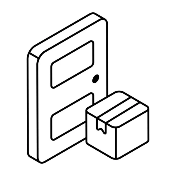 Conceptual Design Icon Door Delivery — Stockvektor