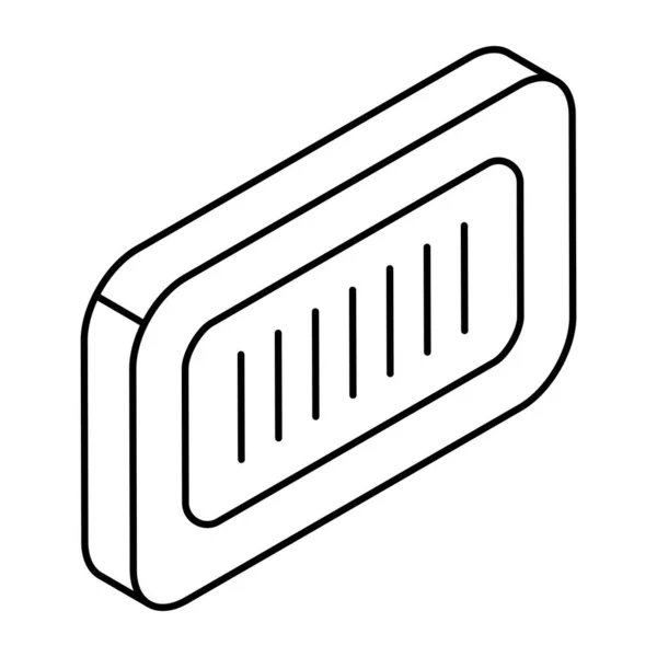 Ein Icon Design Des Barcodes — Stockvektor