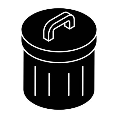 Geri dönüşüm kutusunun vektör tasarımı