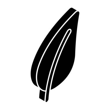 Yaprağın modern tasarım simgesi