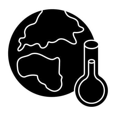 Thermometer with globe denoting concept of global temperature 