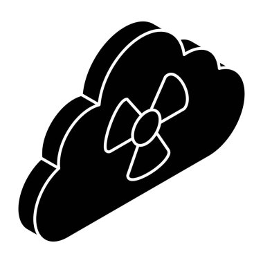 Unique design icon of acidic rain