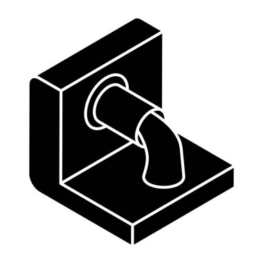 Atık suyun modern tasarım simgesi 