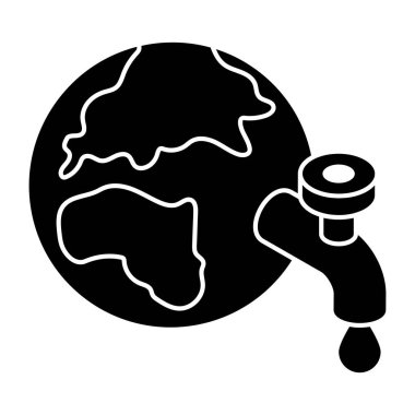 Dünya Su Günü 'nün yaratıcı tasarım simgesi.