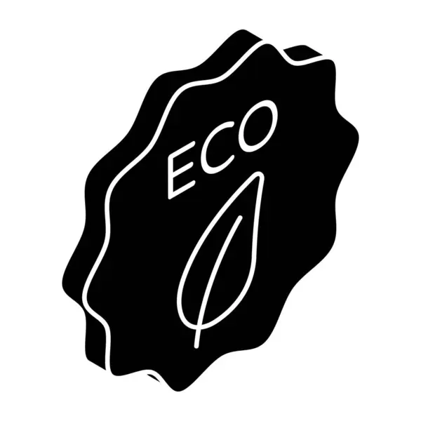 Premium Download Icon Eco Label — Stockvektor
