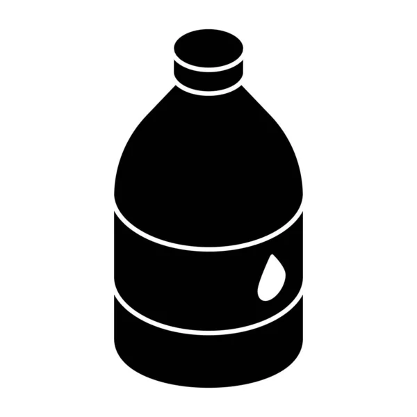 Ідеальна Іконка Дизайну Пляшки Води — стоковий вектор