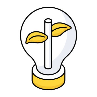 Creative design icon of eco idea
