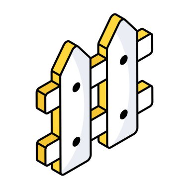 An icon design of fence