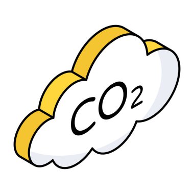 Unique design icon of acidic rain