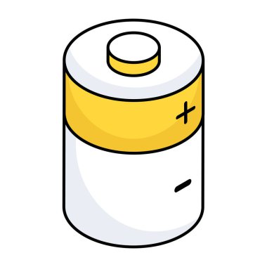 Batarya hücresinin bir simge tasarımı