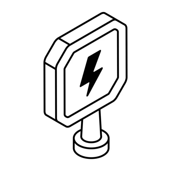 Ícone Design Placa Elétrica — Vetor de Stock