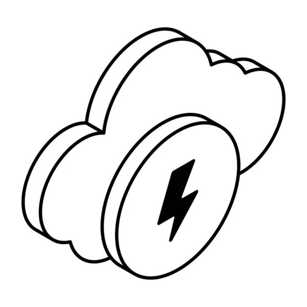 Creative Design Icon Thunderstorm — Stockový vektor