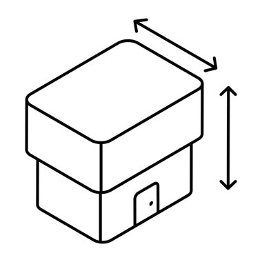 Video indirmenin doğrusal simge tasarımı 