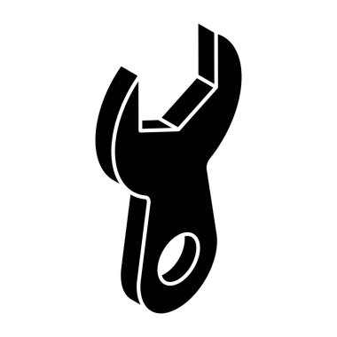 Onarım aracı simgesi, anahtar vektörü 