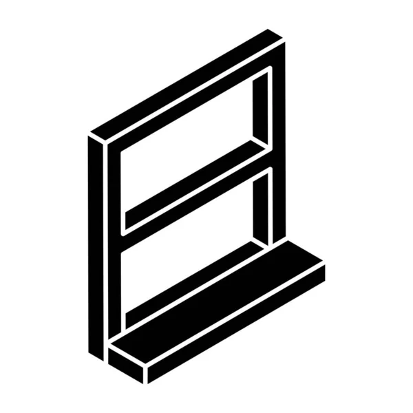 Editable Design Icon Window — Stock Vector