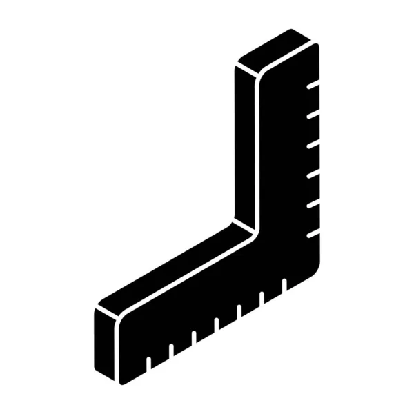 Solide Design Ikone Der Skala — Stockvektor