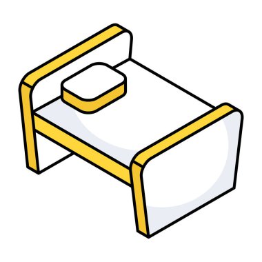 Premium download icon of bed