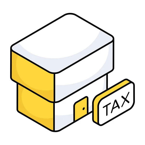 Идеальный Дизайн Иконка Домашнего Налога — стоковый вектор