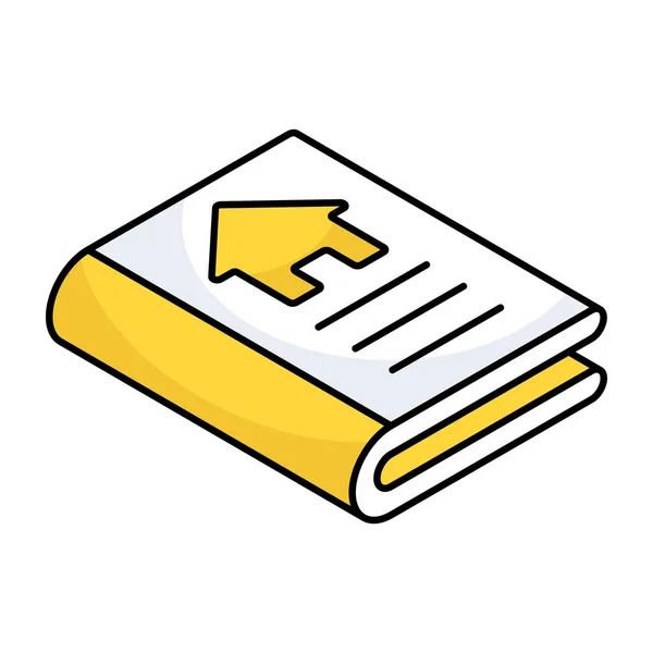 Ένα Μοναδικό Εικονίδιο Σχεδιασμού Του Βιβλίου Ακινήτων — Διανυσματικό Αρχείο