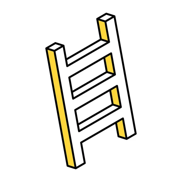 Ícone Design Criativo Escada — Vetor de Stock