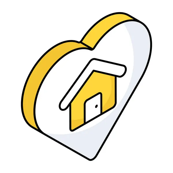 Eine Ikone Für Das Süße Zuhause — Stockvektor
