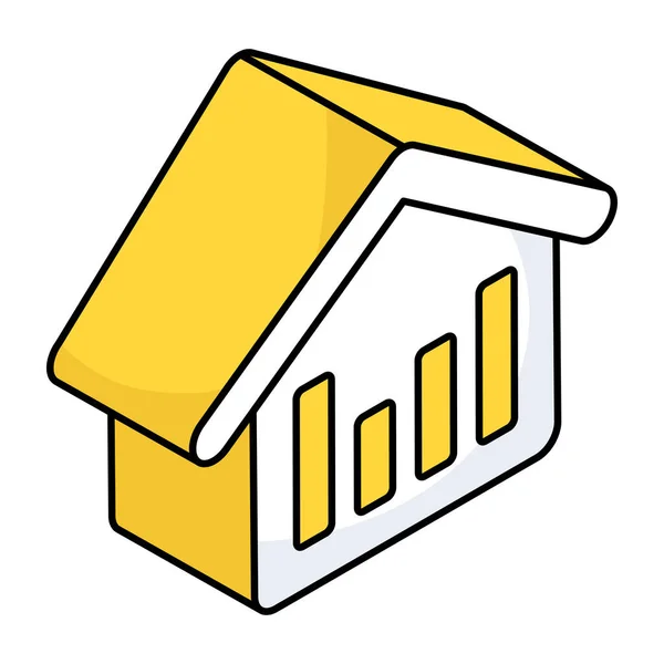 Eine Ikone Der Immobilienanalyse — Stockvektor