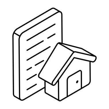 A unique design icon of property paper