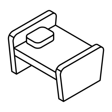 Premium download icon of bed
