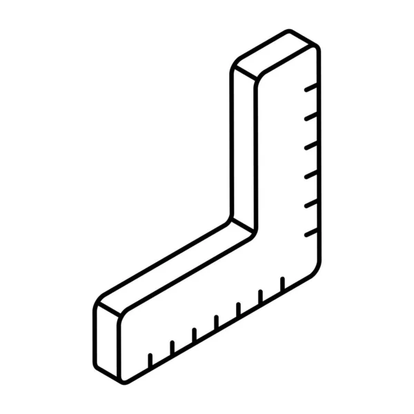 Lineare Design Ikone Der Skala — Stockvektor