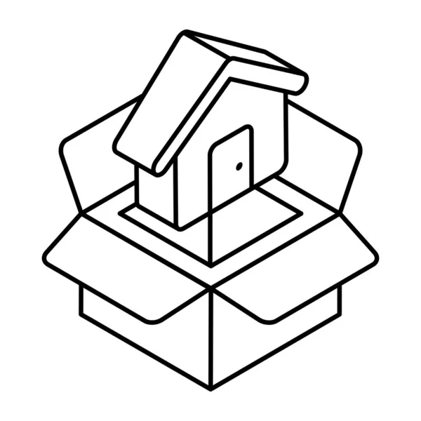 Icon Design Model Home — Stock Vector