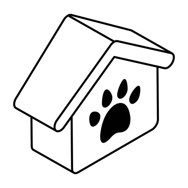 Une Icône Téléchargement Premium Doghouse — Image vectorielle