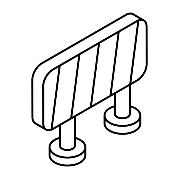 Návrh Ikony Stavební Bariéry — Stockový vektor