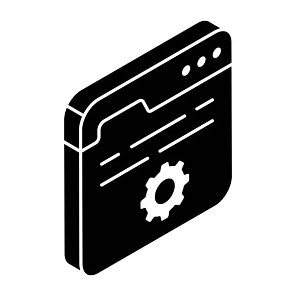 Unique Design Icon Web Setting — Stockvektor