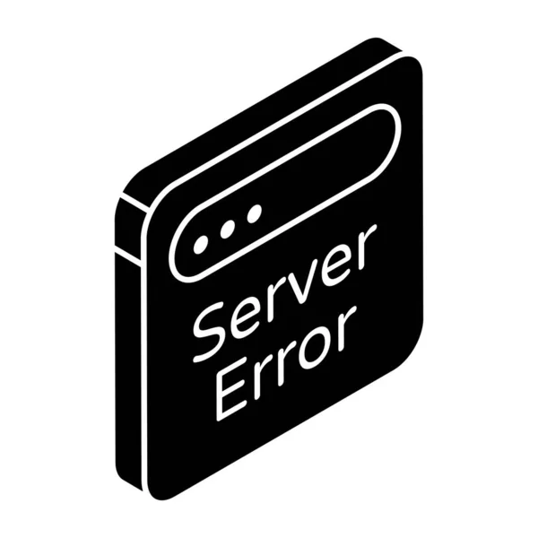 Креативный Дизайн Иконки Ошибки Сервера — стоковый вектор