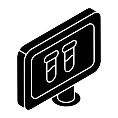 Test tüplerinin eşsiz bir tasarım simgesi