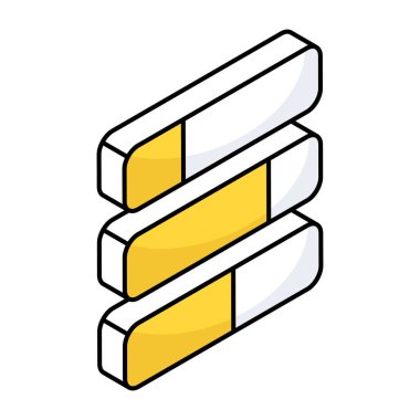 İlerleme çubuklarının yaratıcı tasarım simgesi 