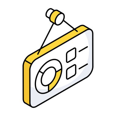 İş sunumunun eşsiz bir tasarım simgesi 