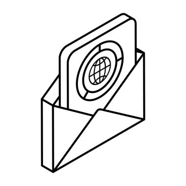 İş postalarının modaya uygun tasarım simgesi