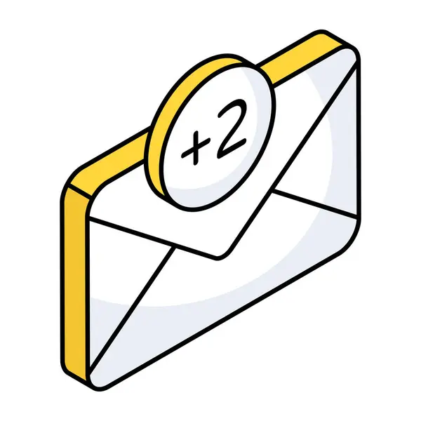 Ícone Download Premium Mail Recebido — Vetor de Stock