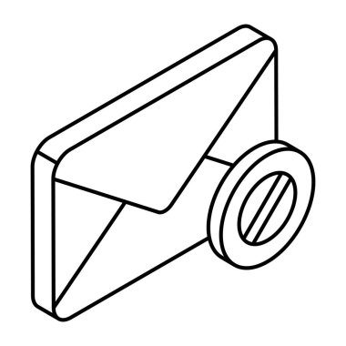 Durdurulmuş postaların eşsiz tasarım simgesi 