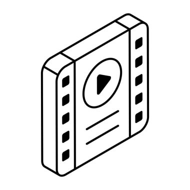 Video makarasının eşsiz tasarım vektörü 