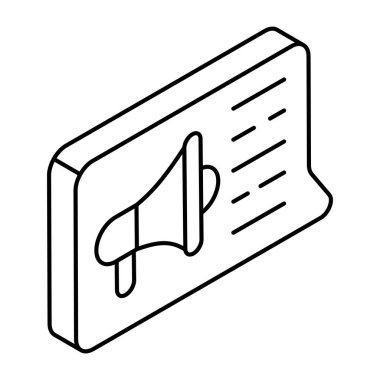 Pazarlama sohbetinin düzenlenebilir tasarım simgesi