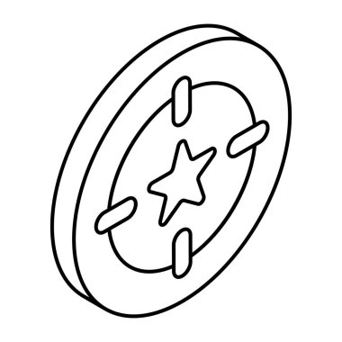 Yıldız simgesi, doğrusal düzenlenebilir vektör 