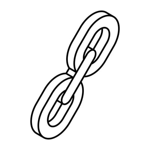 連結の概念線形設計アイコン — ストックベクタ