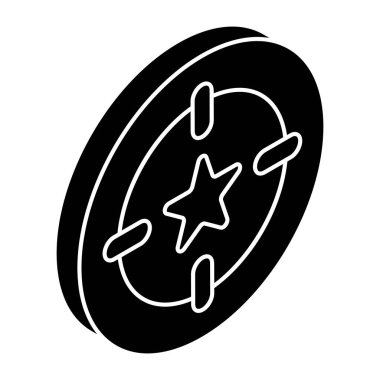 Yıldız simgesi, katı düzenlenebilir vektör 